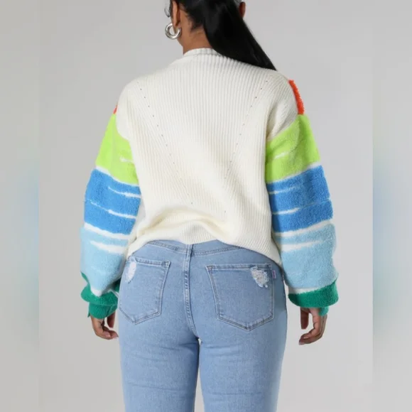 JOYFUL COLORBLOCK CARDIGAN - Picture 2 of 5